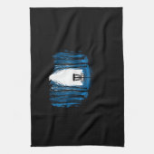 ディスクゴルフイントゥウッズ長袖 キッチンタオル (縦)