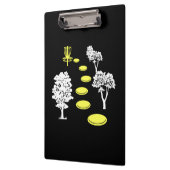 ディスクゴルフウッズディスクゴルファーのギフト クリップボード (左)