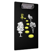 ディスクゴルフウッズディスクゴルファーのギフト クリップボード (右)