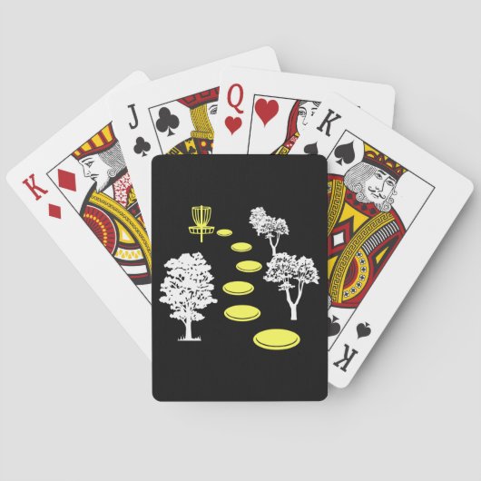 ディスクゴルフウッズディスクゴルファーのギフト トランプ (裏面)