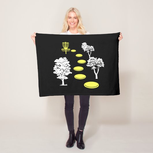 ディスクゴルフウッズディスクゴルファーのギフト フリースブランケット (インサイチュ)