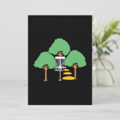 ディスクゴルフウッズディスクゴルファーのギフト 招待状 (スタンド正面)