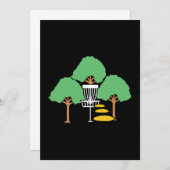 ディスクゴルフウッズディスクゴルファーのギフト 招待状 (正面/裏面)