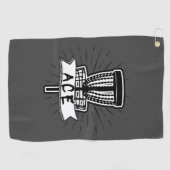 ディスクゴルフエースディスクタオル ゴルフタオル (横)