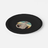 ディスクゴルフカートおもしろいキャットギフトプレーヤー ペーパープレート (アングル)