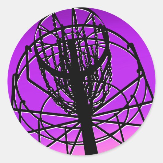 ディスクゴルフカート ラウンドシール (正面)