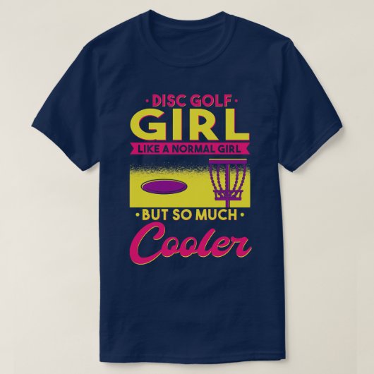 ディスクゴルフガール引用文1 Tシャツ (デザイン正面)