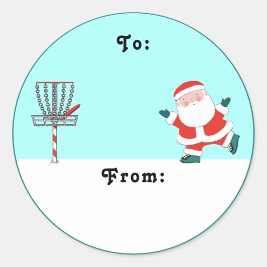 ディスクゴルフギフトラベル ラウンドシール (正面)