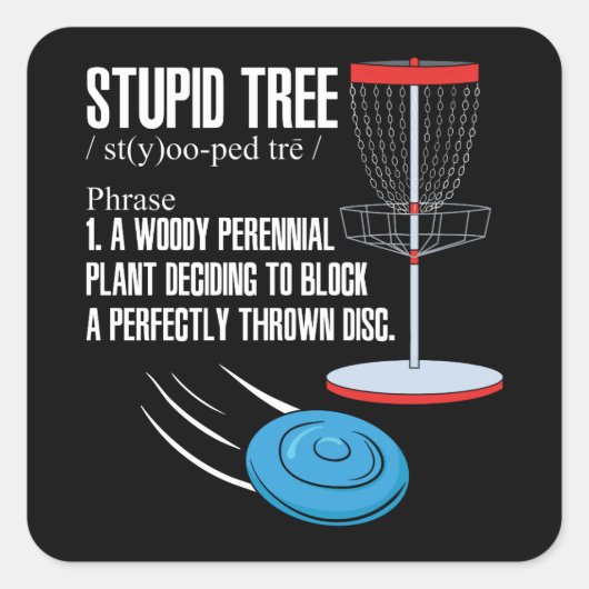 ディスクゴルフギフト スクエアシール (正面)