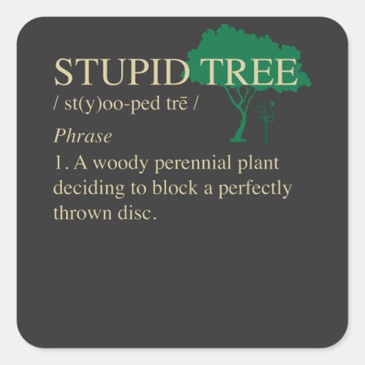 ディスクゴルフギフト スクエアシール (正面)