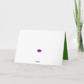 ディスクゴルフクリスマスカードを遊ぶサンタの原因 シーズンカード (裏面)