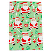 ディスクゴルフクリスマスホリデーミディアム抱き枕 ミディアムペーパーバッグ (正面)