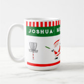 ディスクゴルフクリスマスホリデー コーヒーマグカップ (左)