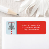 ディスクゴルフクリスマスホリデー ラベル (インサイチュ)