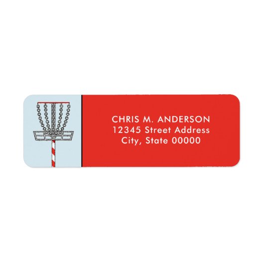 ディスクゴルフクリスマスホリデー ラベル (正面)