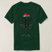 ディスクゴルフクリスマスライトツリーゴルファークリスマスハットサ Tシャツ (デザイン正面)