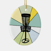 ディスクゴルフクリスマス セラミックオーナメント (右)