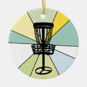 ディスクゴルフクリスマス セラミックオーナメント (正面)