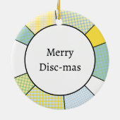 ディスクゴルフクリスマス セラミックオーナメント (裏面)