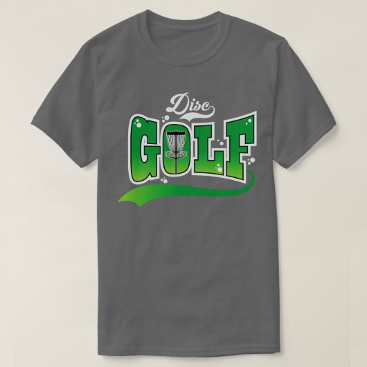 ディスクゴルフグリーン Tシャツ (デザイン正面)