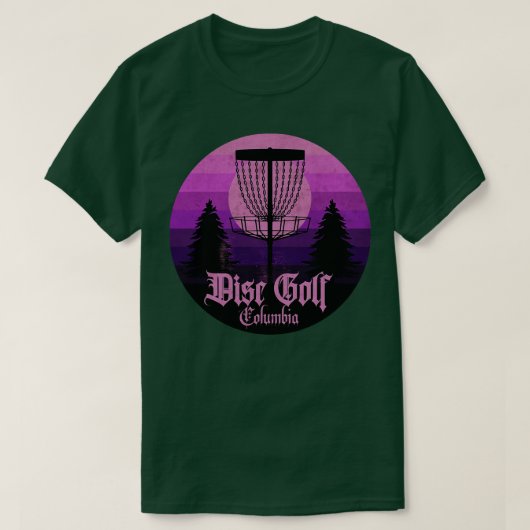 ディスクゴルフコロンビアサンデー Tシャツ (デザイン正面)