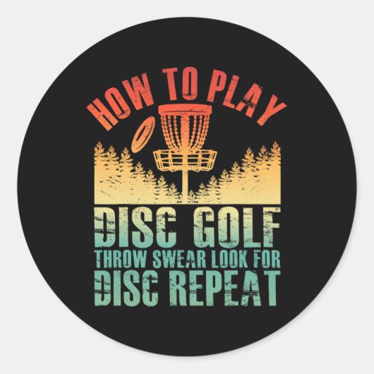 ディスクゴルフシャツ男性へパパディスクゴルフプレーヤディスク ラウンドシール (正面)