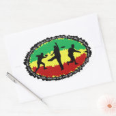 ディスクゴルフシール 楕円形シール (封筒)