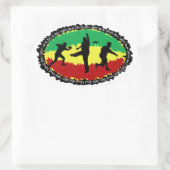 ディスクゴルフシール 楕円形シール (バッグ)