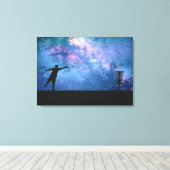 ディスクゴルフスター キャンバスプリント (インサイチュ (ウッドフロア))