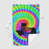 ディスクゴルフタオル – テキサス州絞り染め ゴルフタオル (インサイチュ)