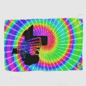 ディスクゴルフタオル – テキサス州絞り染め ゴルフタオル (横)