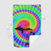 ディスクゴルフタオル – ミシガン絞り染め ゴルフタオル (インサイチュ)