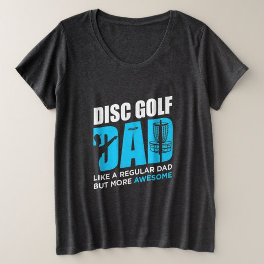 ディスクゴルフダディ プラスサイズTシャツ (デザイン正面)