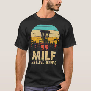 ディスクゴルフツリーbasとディスクゴルフのフロリングジョーク tシャツ