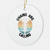 ディスクゴルフディスクゴルフバスケット セラミックオーナメント (左)