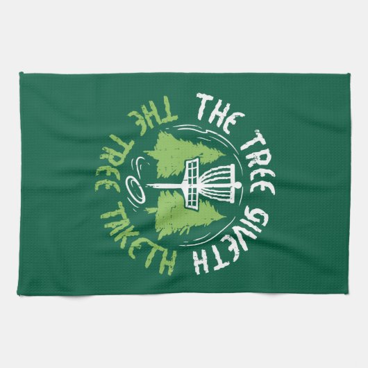 ディスクゴルフディスクゴルフプレーヤーギフト キッチンタオル (横)