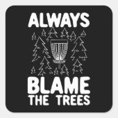 ディスクゴルフディスクバスケットギフト スクエアシール (正面)