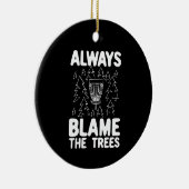 ディスクゴルフディスクバスケットギフト セラミックオーナメント (右)