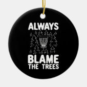 ディスクゴルフディスクバスケットギフト セラミックオーナメント (正面)