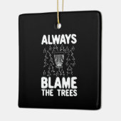 ディスクゴルフディスクバスケットギフト セラミックオーナメント (左)