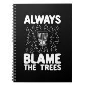 ディスクゴルフディスクバスケットギフト ノートブック (正面)