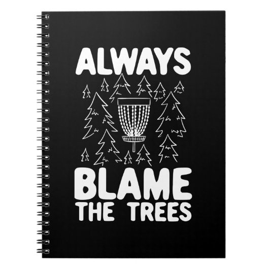 ディスクゴルフディスクバスケットギフト ノートブック (正面)