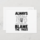 ディスクゴルフディスクバスケットギフト ポストカード (正面/裏面)