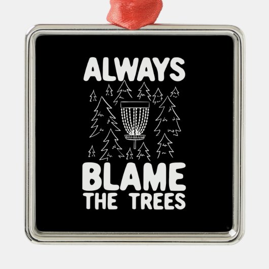 ディスクゴルフディスクバスケットギフト メタルオーナメント (正面)