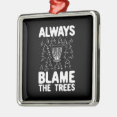 ディスクゴルフディスクバスケットギフト メタルオーナメント (左)