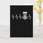 ディスクゴルフハートビートEKG愛ディスクゴルフプレーヤー カード (黄色い花)