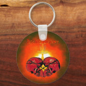 ディスクゴルフハードコア キーホルダー (正面)