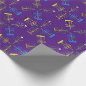 ディスクゴルフバスケットの繰り返し ラッピングペーパー (角)