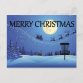 ディスクゴルフバスケットクリスマスカード インビテーションポストカード (正面)