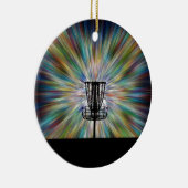 ディスクゴルフバスケットシルエット セラミックオーナメント (右)